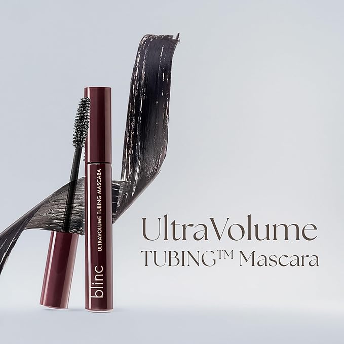 Blinc UltraVolume Tubing Mascara – Dramatic Volume & Length, Curling, Longwear, Smudge & Flake Proof, Conditioning Jojoba, Sensitive Eyes Safe, Vegan