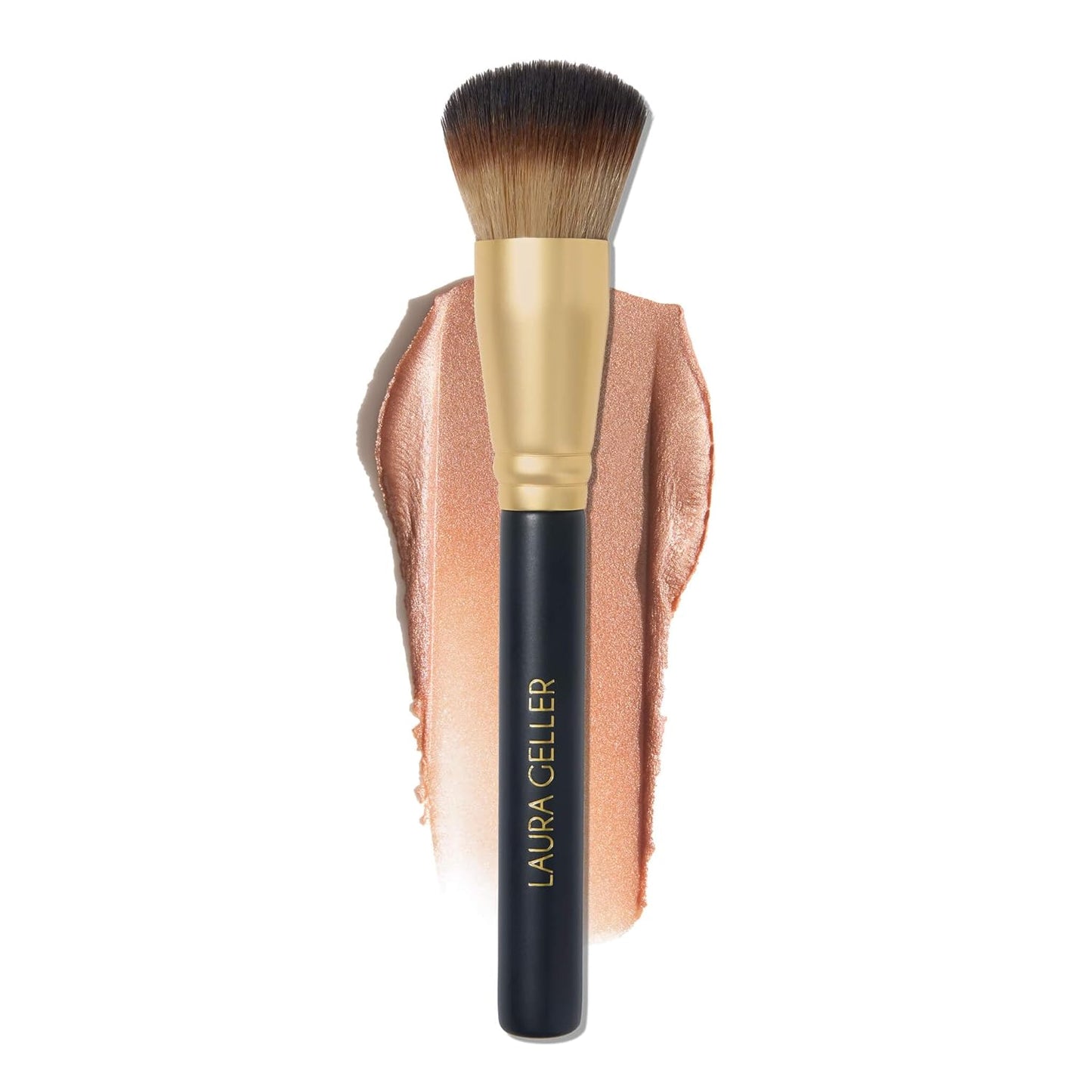 LAURA GELLER NEW YORK The Wonder Brush, Makeup Brush with Wooden Handle, Apply The Wonder Balm, Cream & Liquid Blush, Even Application and Blending
