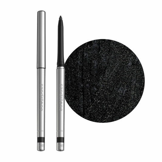 Hypoallergenic Waterproof Eyeliner - Fragrance Free Metallic Eye liner - Vegan and Cruelty Free Eye Pencil - Eyeliner Pencil for Sensitive Eyes (Black)