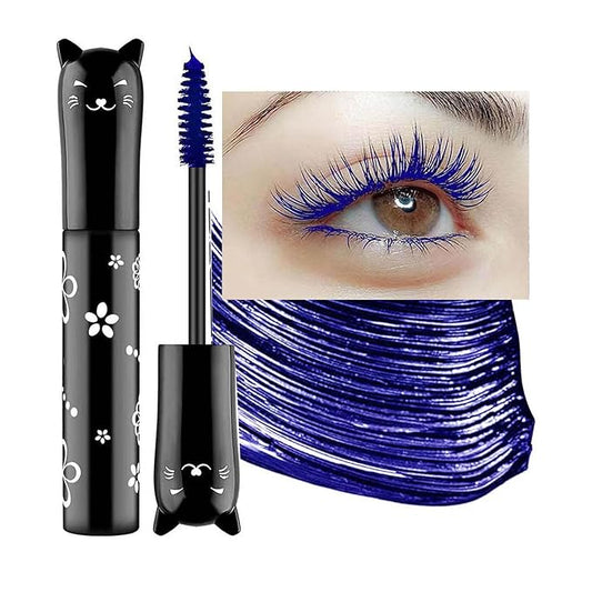 Blue Mascara For Eyelashes Waterproof Voluminous Natural Hypoallergenic Colored Best Benefit Volumizing Lengthening Curling Defining Washable Blue eyeliner Lashes Eyelashes Mascara Navy