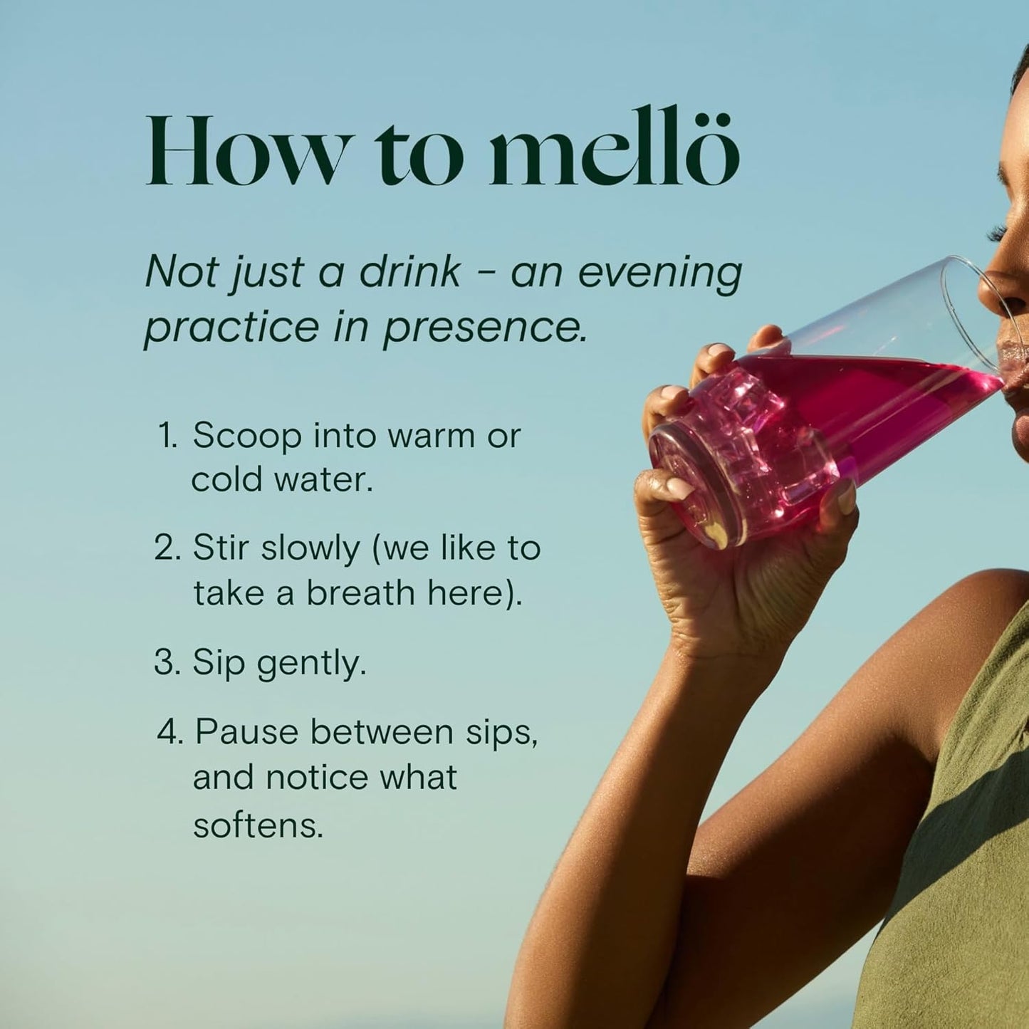 Mellö Magnesium Supplement Superblend Powder - Magnesium Glycinate with L-Theanine, GABA, and Trace Minerals - Supports Sleep, Relaxation, and Balanced Energy - Unflavored, 10-Pack, Singles