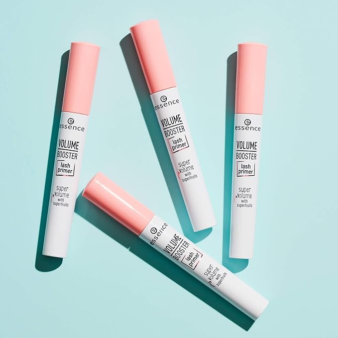 essence | Volume Booster Lash Primer Mascara | Infused with Mango Butter and Acai Oil for Nurtured Lashes | Conditioning Mascara Primer | White | Vegan | Paraben & Cruelty Free (Pack of 1)