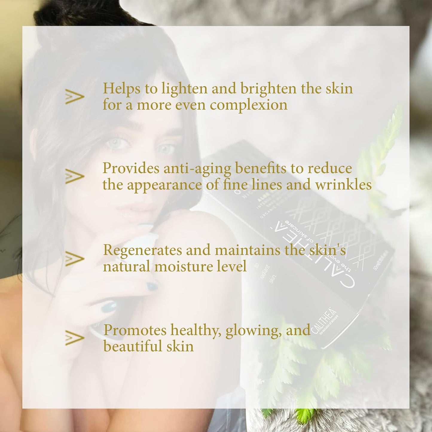 Calithea Night Cream - Moisturizing & Hydrating Face Repair Cream - Night Facial Moisturizer with Shea Butter, Elderberry, Argan Oil - Antioxidant-Rich Skin Night Cream