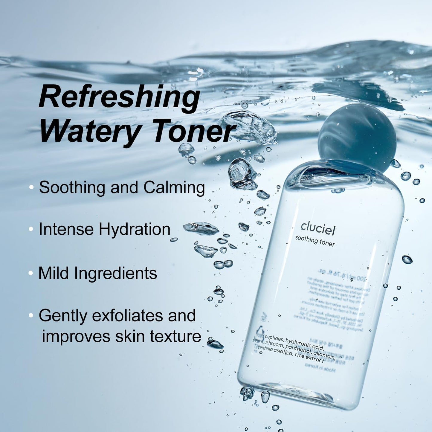 Soothing Toner I Soothing pH-Balanced Toner, Light-Weight, Calms Skin, Refreshing, Hydrating, Gentle Exfoliator, Cruelty Free (200ml / 6.76 fl.oz)