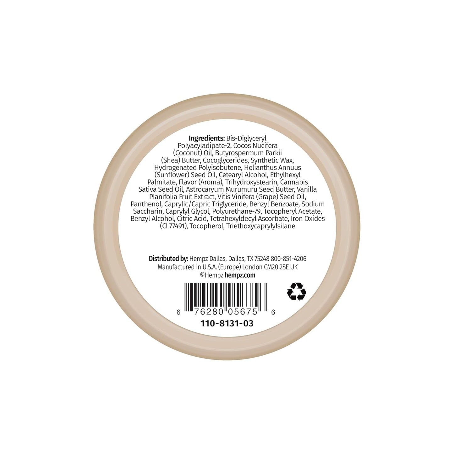 Hempz Hydrating Lip Sleeping Mask - Whipped Vanilla (.95 Oz.) | Overnight Hydrating Lip Balm for Dry Lips, Lip Repair, Chapped Lip Treatment & Nourishment for Women