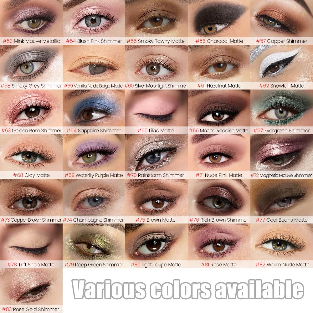 8Pcs Cream Eye Shadow Sticks Makeup for Women, Matte Shimmer Eyeliner Pencil Eyeshadow Brightener Stick for Eyes, Waterproof Eyeshadow Applicator Blendable sombras para ojos Set10#