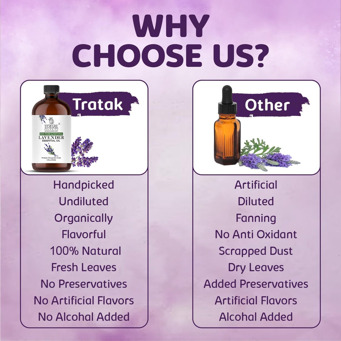 Lavender Essential Oil with Glass Dropper - Huge 4 Fl Oz - 100% Pure and Natural Lavender Oil - Premium Grade Essential Oils for Diffuser, Aromatherapy, Soap and Candle Making