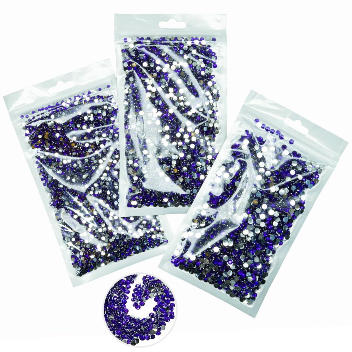 16000PCS Purple Violet Crystal Resin Rhinestones for Crafting 3mm 4mm 5mm Flatback Stones Non-Hotfix Diamonds Crystals Gems Charms for Face Eyes Makeup Tumblers Bottles Mugs DIY Crafts Clothes Shoes