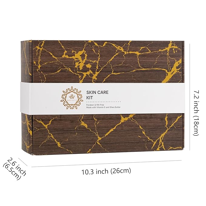 Sandalwood Beard Grooming Set For Men, 21 Pcs Facial Skin Care Set, Spa & Self-Care Gift, Bath and Body Gift Set, Bath Bomb, Bear Oil, Face Serum, Birthday, Christmas, Valentines, Father Day, Husband