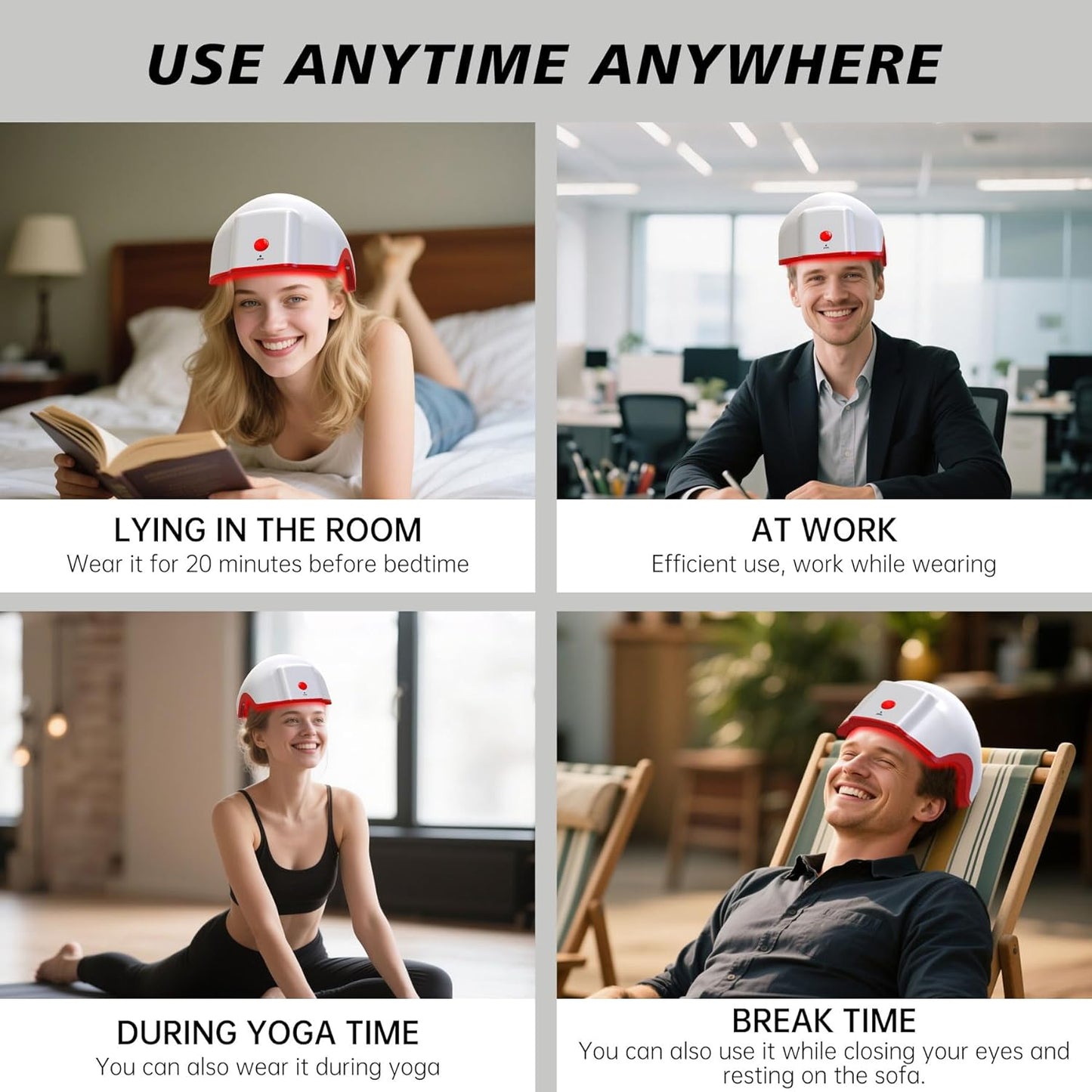 Hair Growth Device,LED Light Therapy Cap,Red Light Cap,Hair Regrowth Treatment for Men and Women