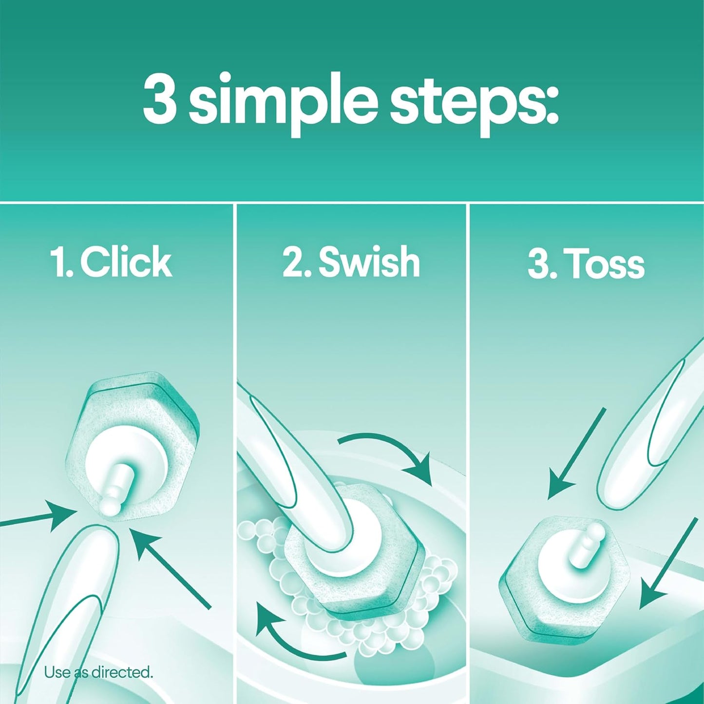 Clorox ToiletWand, Disinfecting Wand Refill Heads - Rainforest Rush, 10 Count (Package May Vary)