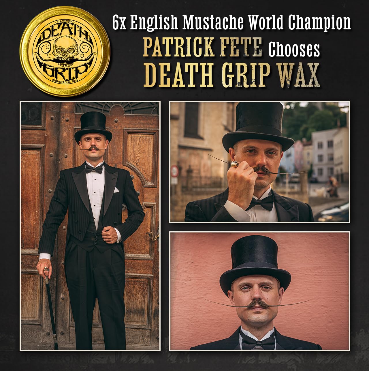 Mustache Wax Death Grip Extra Strong Hold Moustache Wax