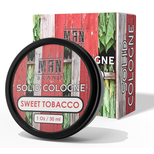 Solid Cologne Men's Sweet Tobacco Scent, Wax Tobacco Cologne for men, Solid Perfume with a Sweet Tobacco Scent (1 Ounce, Sweet Tobacco Mens Cologne Balm)
