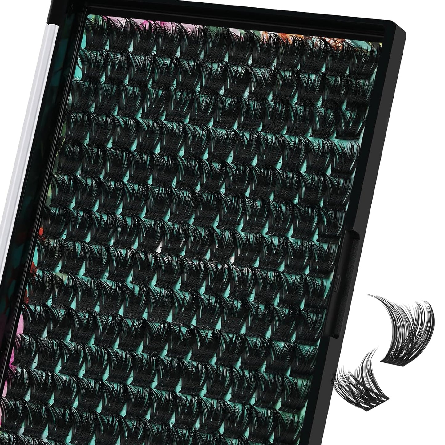 Lash Clusters Wet Look 168Pcs Eyelash Cluster Ultra-Thin Lash Band Eyelashes Extensions Spiky Anime Wide Span Lashes(Tulip,D-14mm)