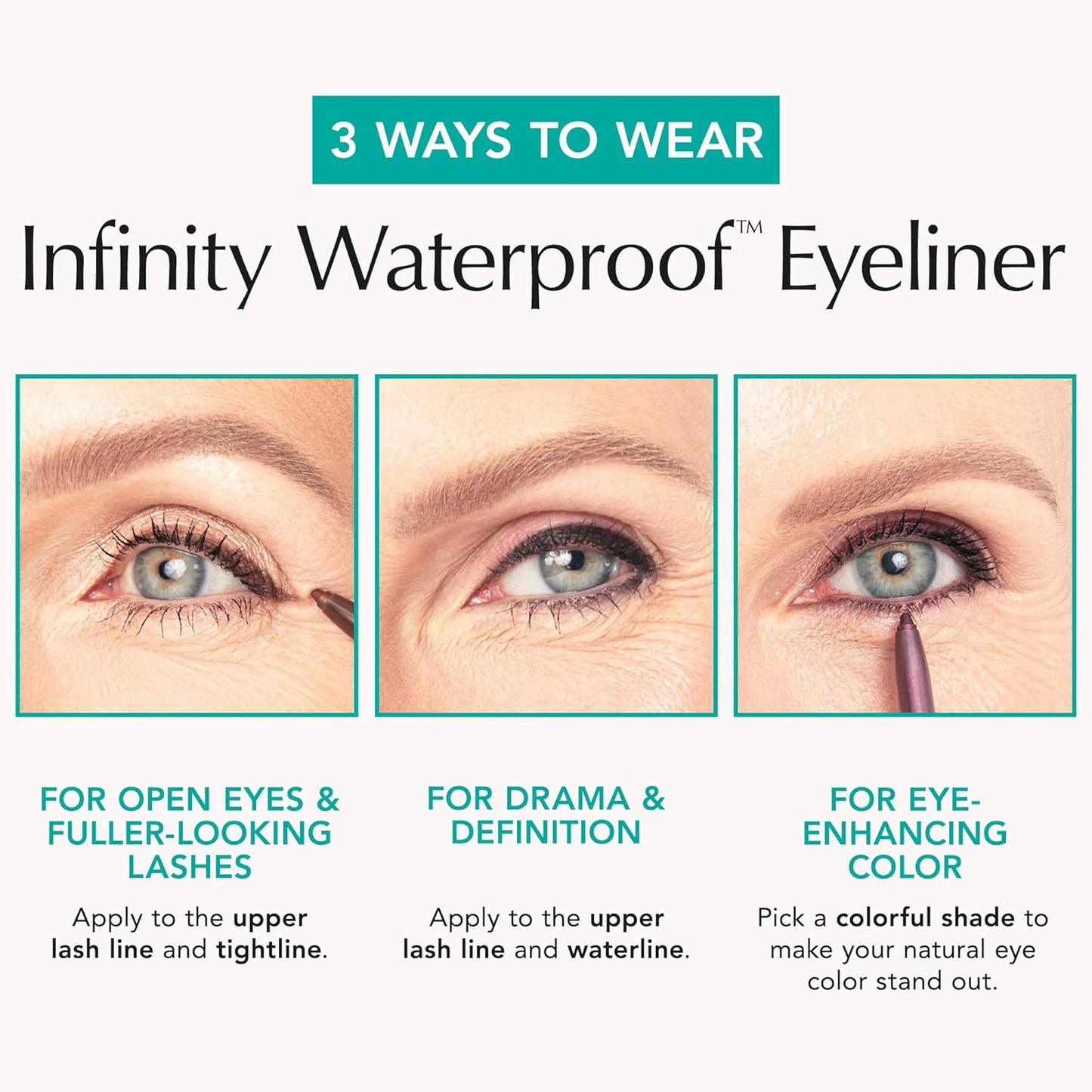 Thrive Causemetics Infinity Waterproof Eyeliner Pencil, Built In Sharpener & Smudge Tip, Long Lasting, Smudge Proof, Hyaluronic Acid & Shea Butter, Vegan & Cruelty Free, Lizzie (Moss Green Matte)