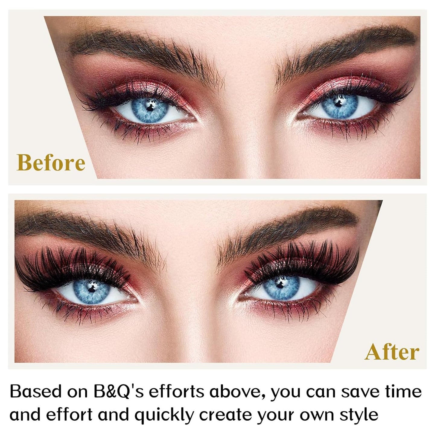 Lash Clusters B05 D Curl 16 mm DIY Eyelash Extensions 72 Clusters Lashes C D Curl B&Qaugen Fluffy Individual Lashes Eyelash Clusters Extensions Individual Lashes Cluster DIY at Home (B05,16 mm)