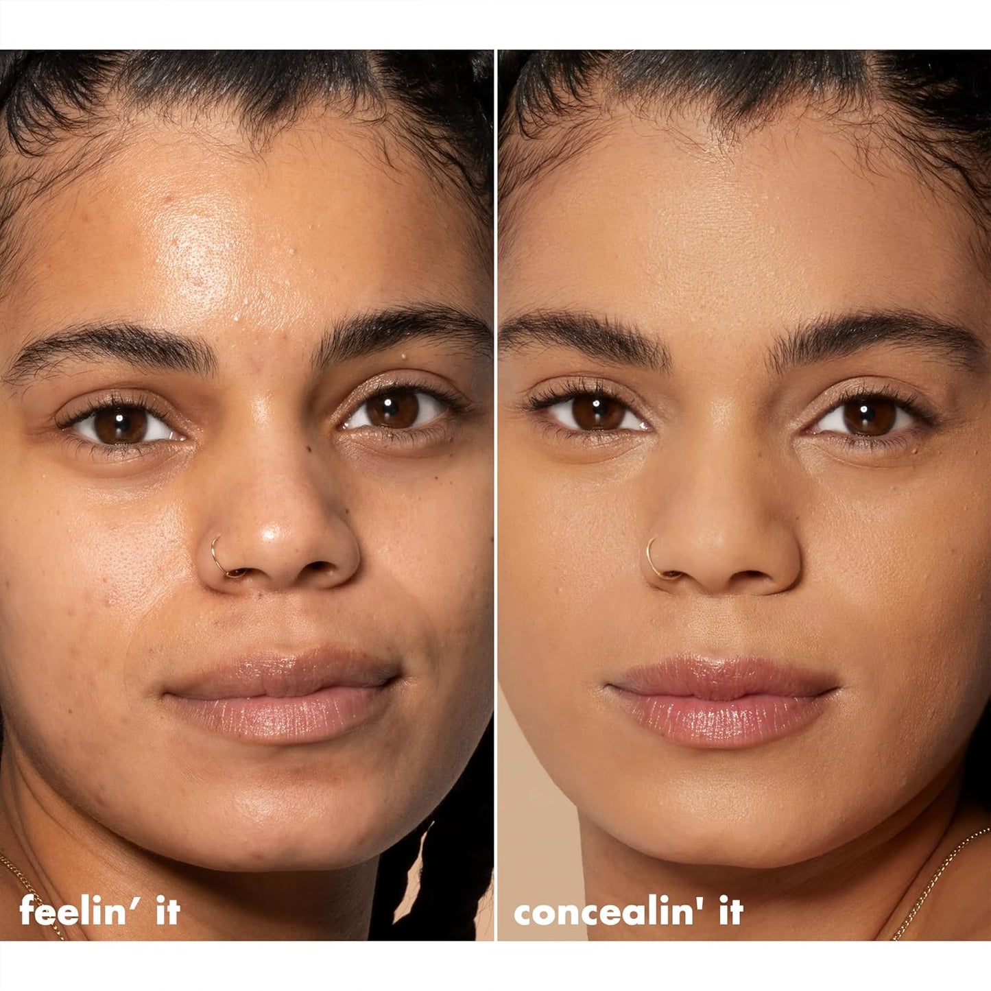 e.l.f. Hydrating Camo Concealer, Covers Blemishes & Under-Eye Circles, Full-Coverage & Delivers A Satin Finish, Vegan & Cruelty-Free, Medium Beige