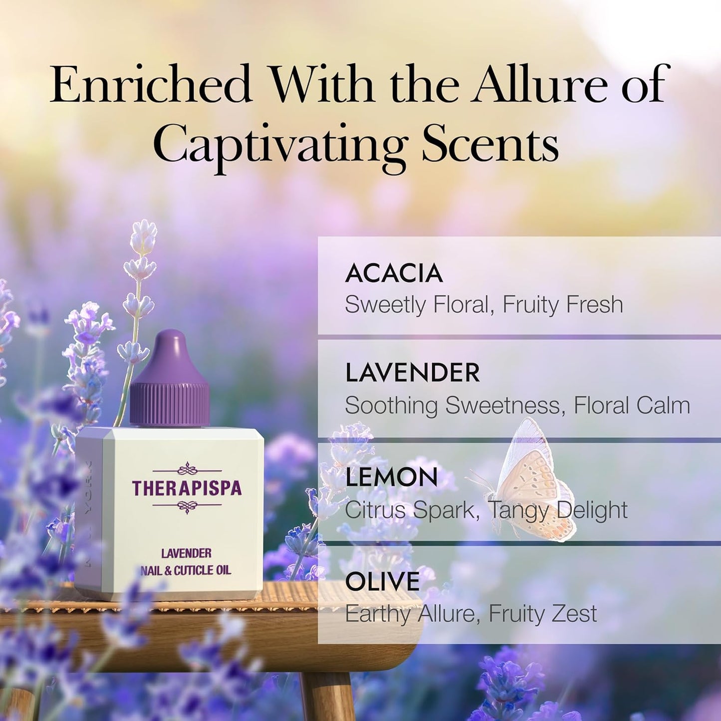 Nail & Cuticle Oil with Avocado, Jojoba, Biotin & Vitamin E – Promotes Nail Growth, Strengthens & Repairs Dry, Brittle Nails & Cuticles (Acacia, 2.0 fl oz)