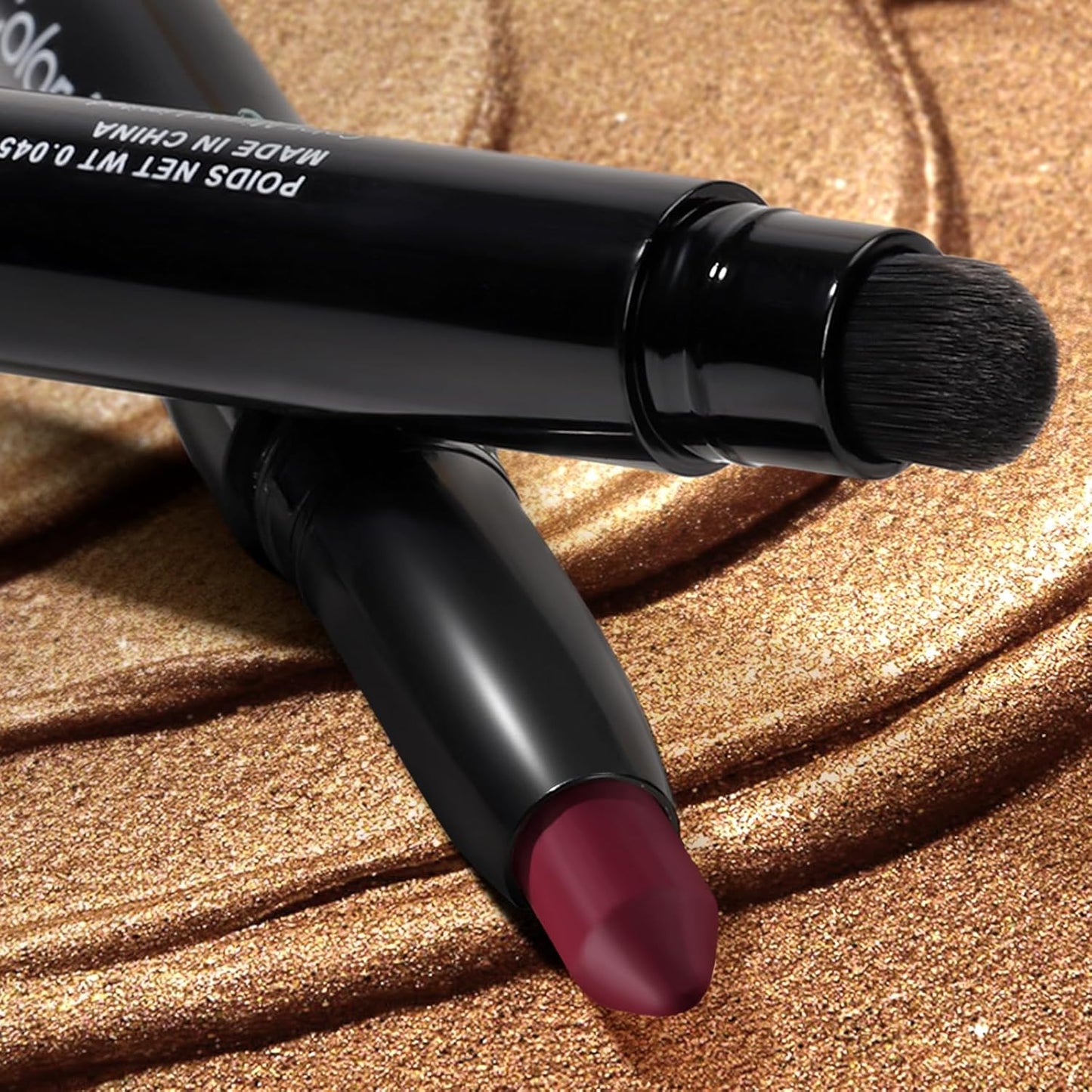 Longwear Cream Eye Shadow Sticks(71 Cranberry Matte),Smudge-Proof, Waterproof Eyeshadow,Silky Formula Glitter With Makeup Brush,Red Eyeshadow Stick