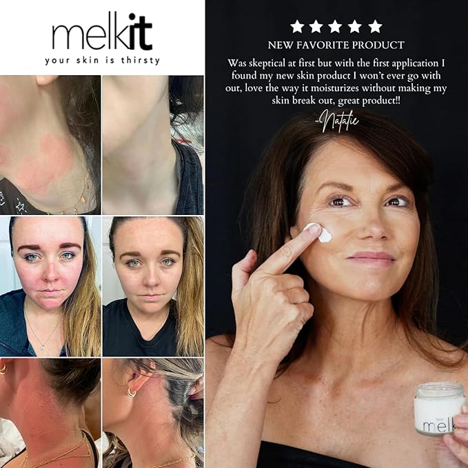 Face Melk Daily Moisturizing Face Cream - Natural Facial Moisturizer - Hydrating Skin Care for All Skin Types - Helps Fight Signs of Skin Aging for Women & Men - Soothe Sensitive Skin - 1.9 oz