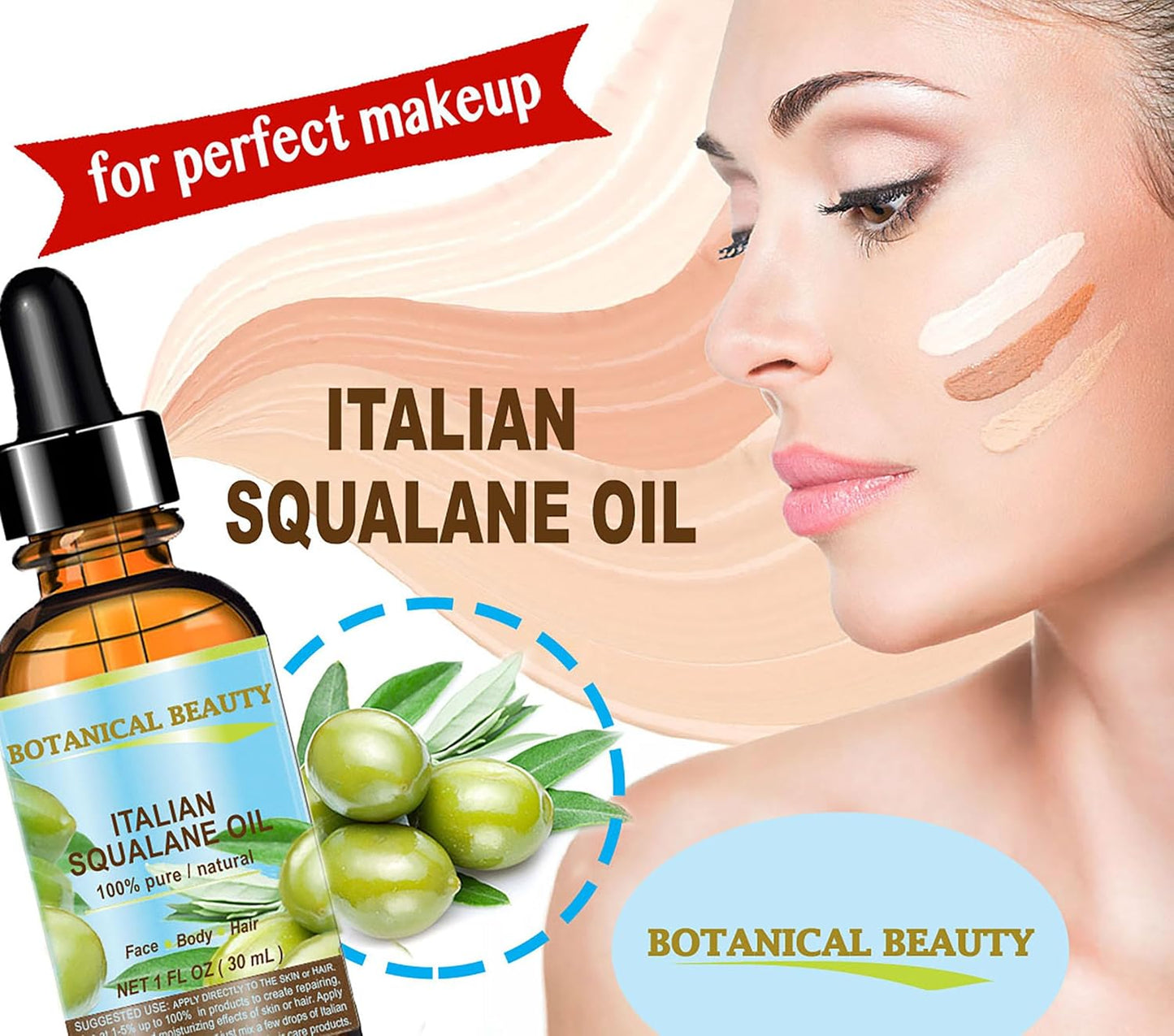 SQUALANE Italian Olive. 100% Pure Natural Undiluted Oil. 4 fl.oz- 120ml. 100% Ultra-Pure Moisturizer for Face, Skin, Body, Hair. Reliable 24/7 Skincare Protection