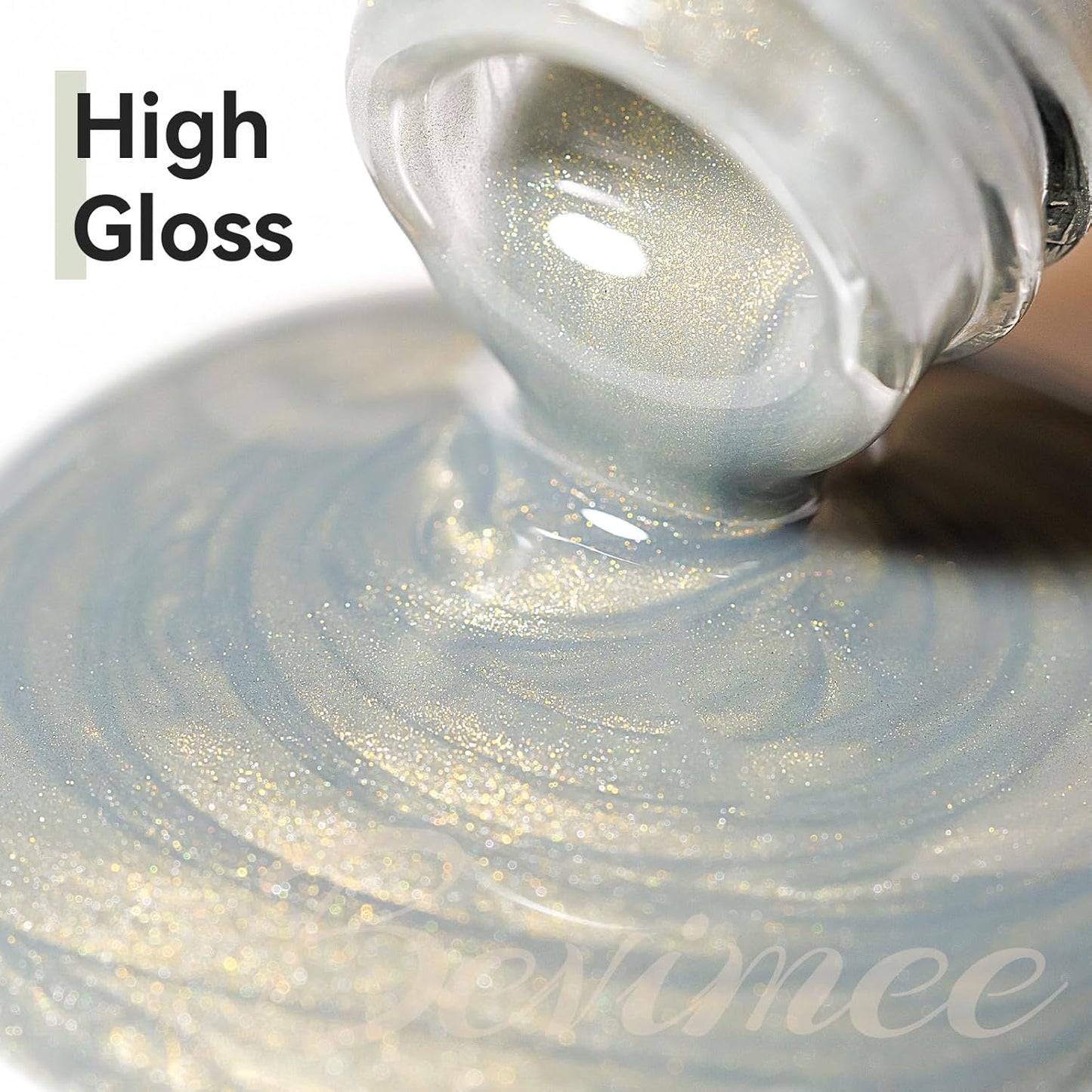 Cat Eye Nail Polish Glass Jelly Magnetic Gel Polish Smoothie Glitter Gloss Shine Holographic Celadon Color Velvet UV Gel Polish For Nail Art Manicure DIY At Home 12ml