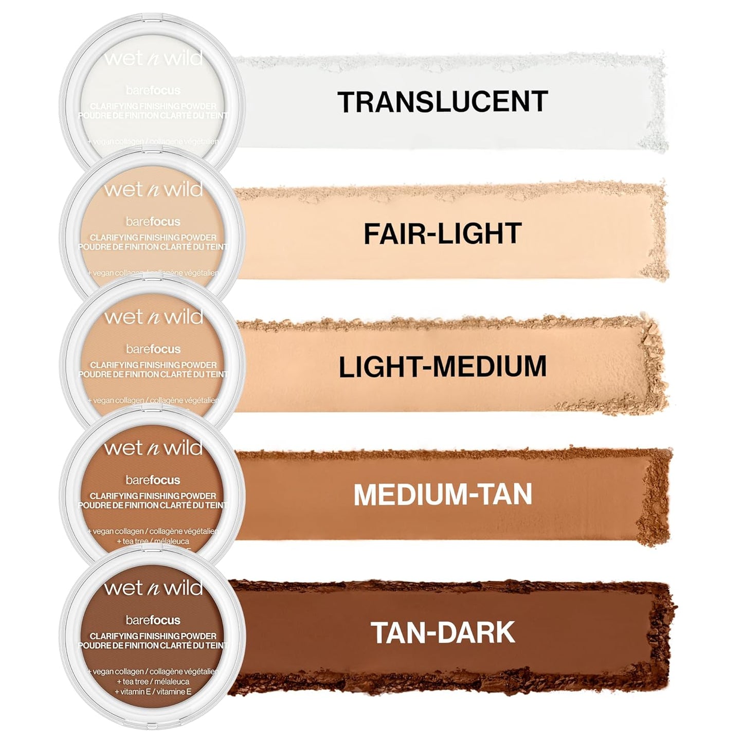 wet n wild Bare Focus Clarifying Finishing Powder | Matte | Pressed Setting Powder Medium-Tan