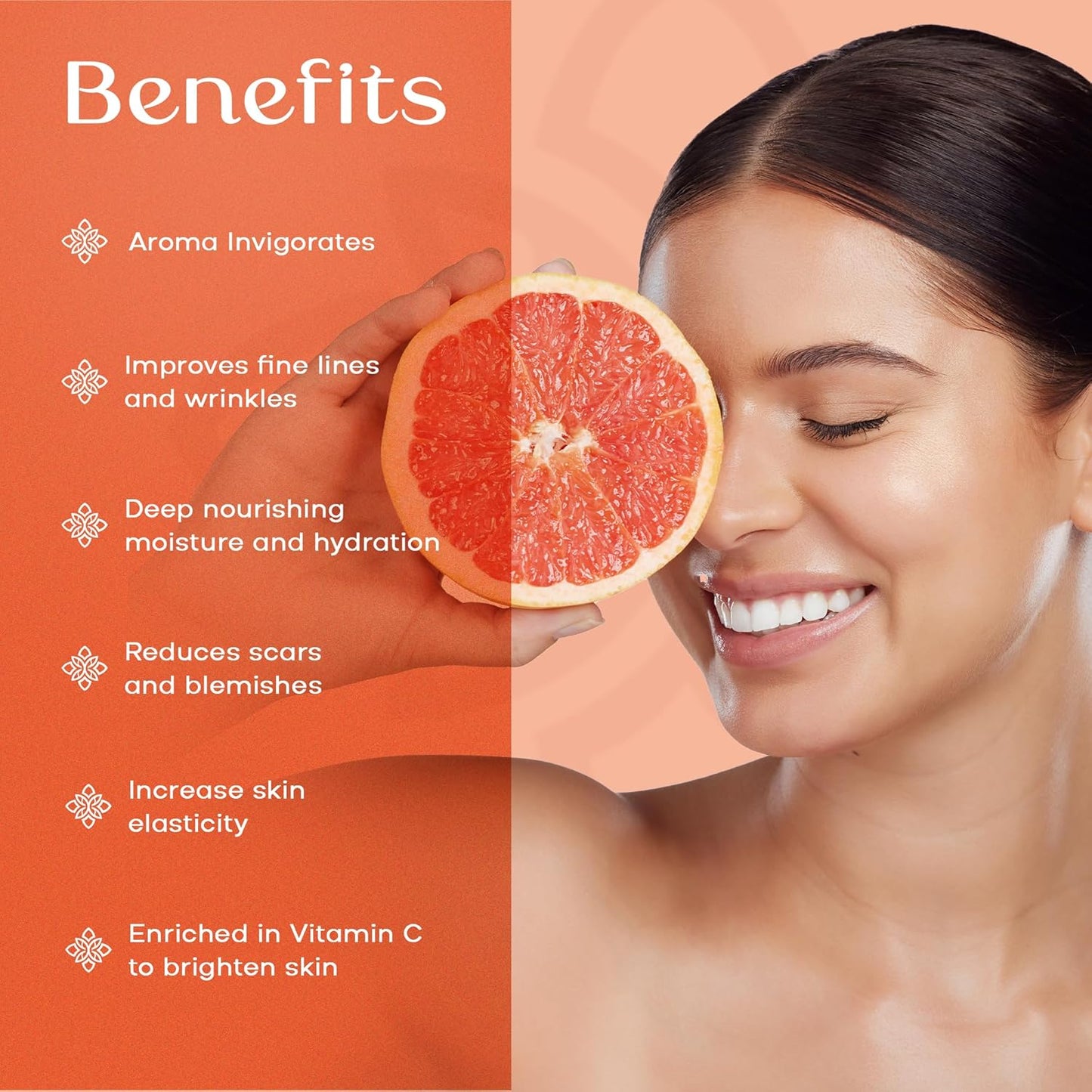 SAFA Citruse Oil for Face, Hair, Nail with Vitamin C, E & A for Scars, Stretch Marks - Orange Body Oil Fragrance - After Shower Body Oil - All Skin Types Non Comedogenic - 4 Fl Oz