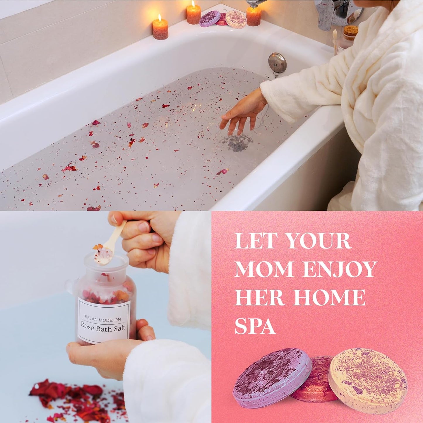 Best Mom in the World Gift set - Gift for Any Occasion – Gifts for Mom from Daughter Relaxing Gifts for Women Set – Mom Birthday Gifts Box – Gift Box for Valentine's Day, Mother's Day