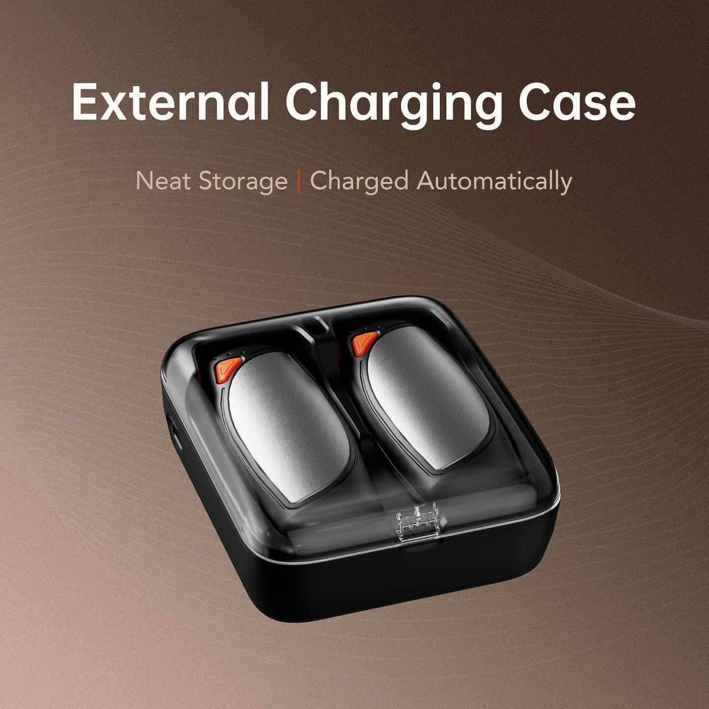 Hand Warmers Rechargeable 2 Packs, Double Sided Heating with AI Charging Case, 14000mAh Electric Hand Warmer Up to 36 Hours, Portable Heater Gifts for Christmas,Camping,Hunting