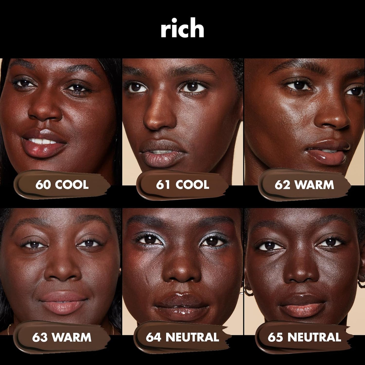 e.l.f. Soft Glam Foundation, Medium Coverage, Long-Lasting & Buildable Foundation For A Smooth, Satin Finish, Vegan & Cruelty-Free, 62 Rich Warm