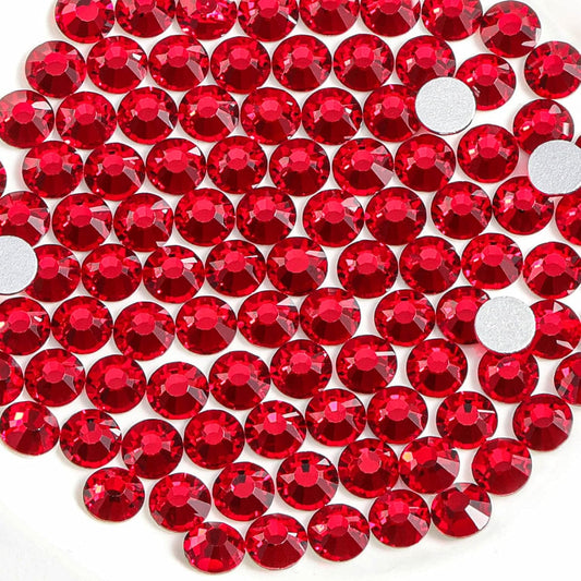Beadsland 1440 Pieces Flat Back Crystal Rhinestones Round Gems,Siam,SS20,4.6-4.8mm