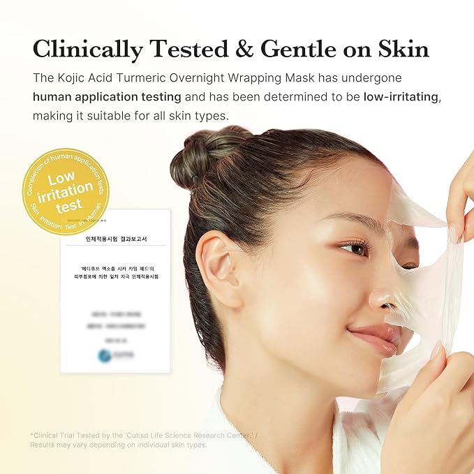 medicube Kojic Acid Turmeric Overnight Wrapping Peel Off Mask – Brightens & Defends Against Skin Stress for a Clear, Glowing Complexion, Korean Skincare, 2.53 fl. oz.