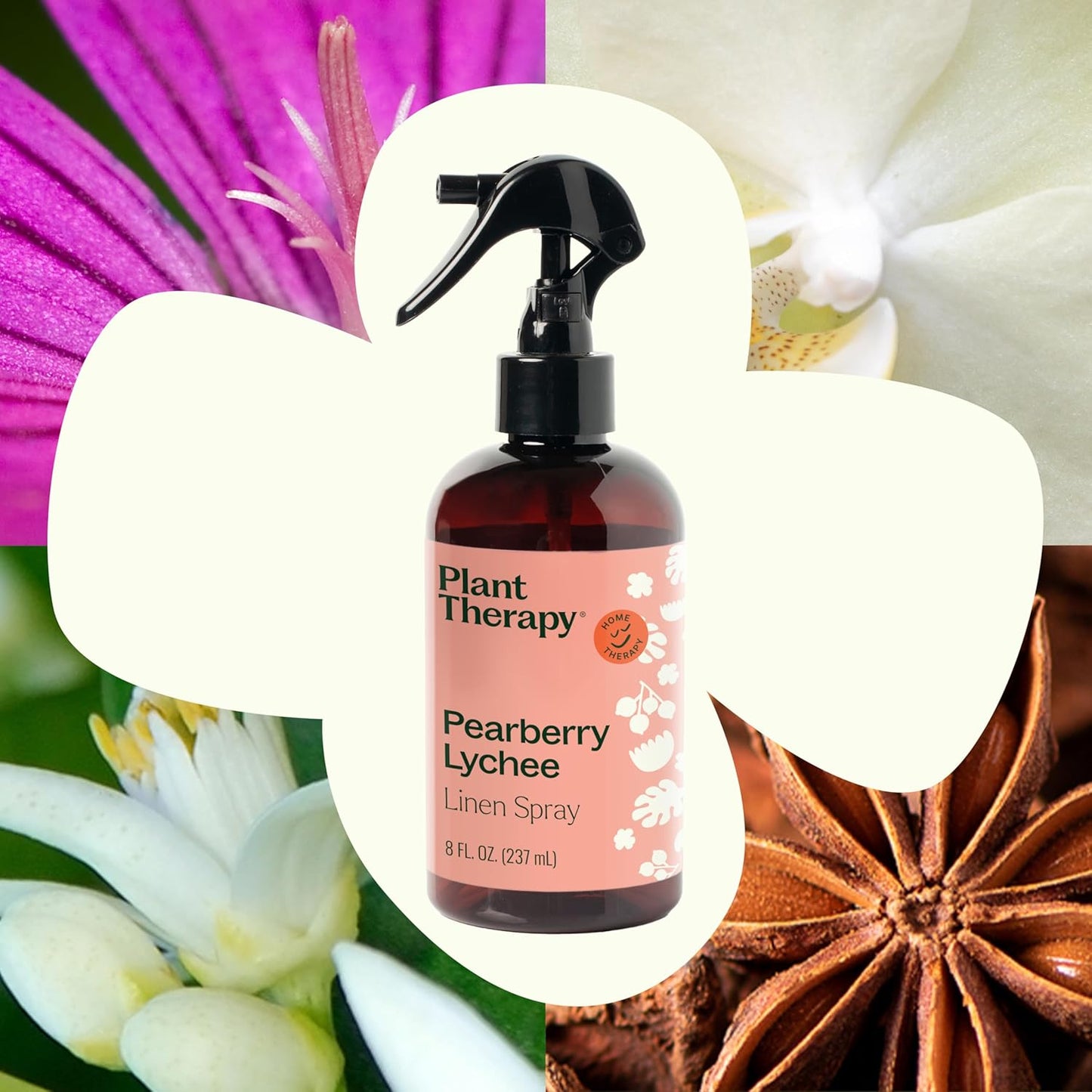 Plant Therapy Pearberry Lychee Linen Spray, Bright, Fun & Fruity Scent, Enlivens Your Home Atmosphere, Adds a Touch of Cheer with Each Spritz, Natural Fragrance 8 oz