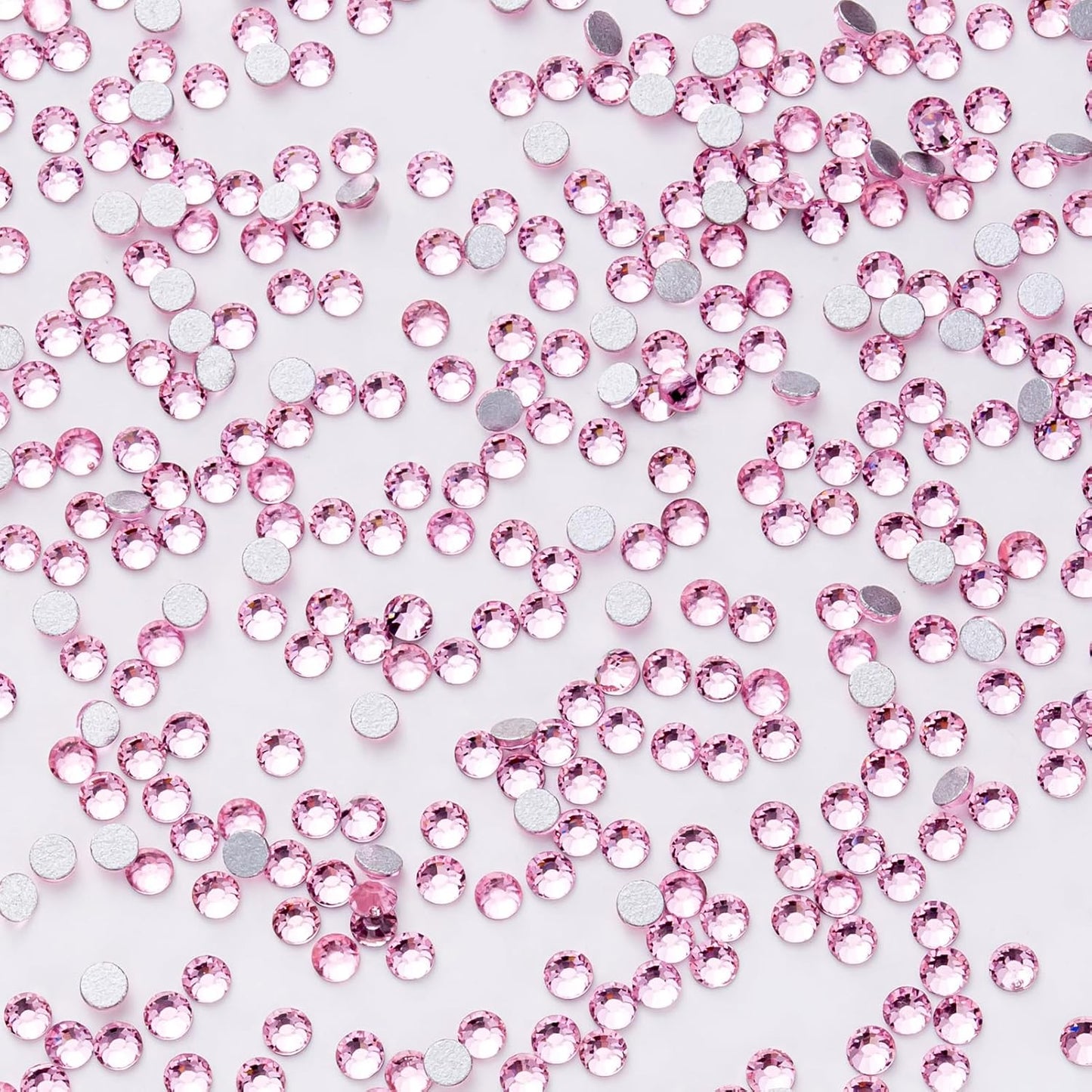 1440Pcs Light Pink Crystal Rhinestones,Glass Flatback Rhinestones Gemstones Small for Nail Face Makeup Art Crafts Clothes Decoration - (SS6, 2.0mm,LightPink)