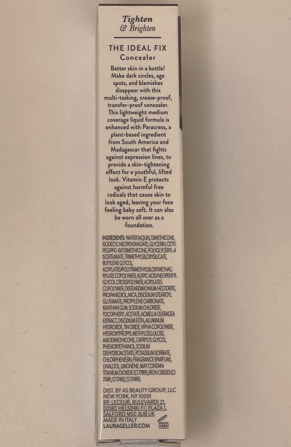 LAURA GELLER NEW YORK The Ideal Fix Concealer - Deep - Buildable Medium to Full Coverage Liquid Concealer - Covers Under Eye Dark Circles & Blemishes - Long-Lasting