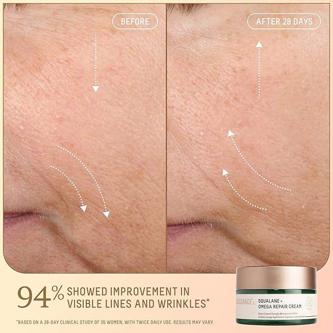 Biossance Bright Bestsellers Holiday Gift Set with Rose Oil, Marine Algae Eye Cream, Omega Repair Cream and Copper Peptide Plumping Serum, ($136 Value), 1 Set