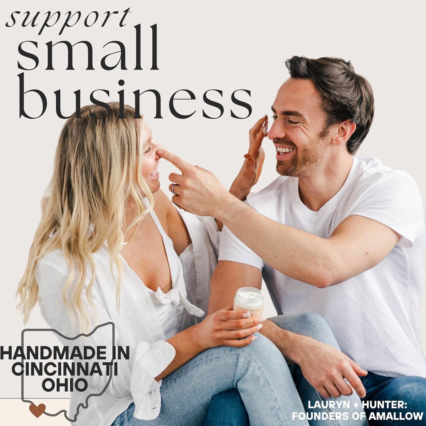 Amallow - Natural Deodorant – Aluminum Salt-Free, Tallow-Based, Baking Soda-Free, with Magnesium & Zinc – Long-Lasting Odor Protection – Handcrafted in the USA – 2.6 oz (Orange Creamsicle)