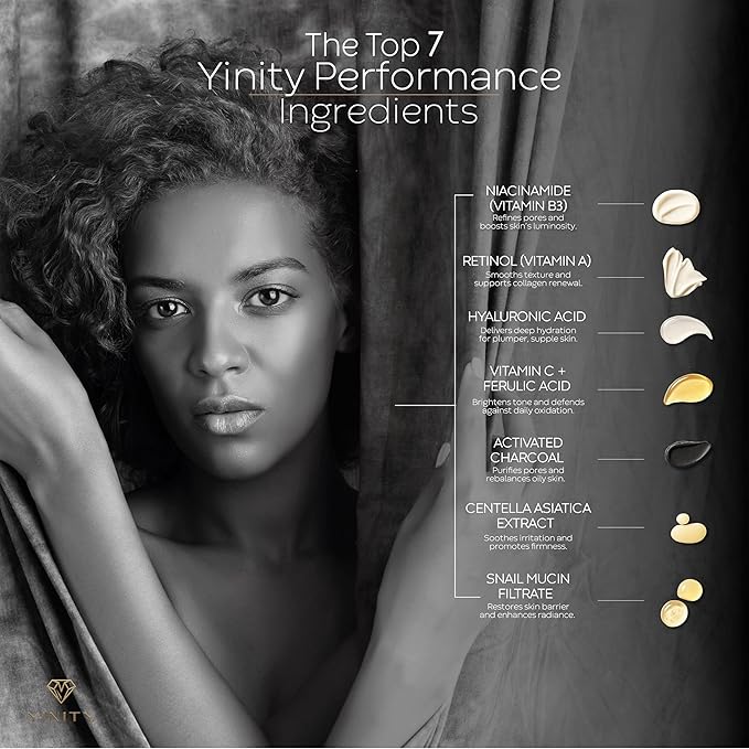 Luxury Anti-Aging Skincare Gift Set – 6-Step Facial Routine + Patented Sonic Face Cleansing Brush | Retinol, Vitamin C, Collagen, Snail Mucin, Active Charcoal | Perfect Premium Gift for Women