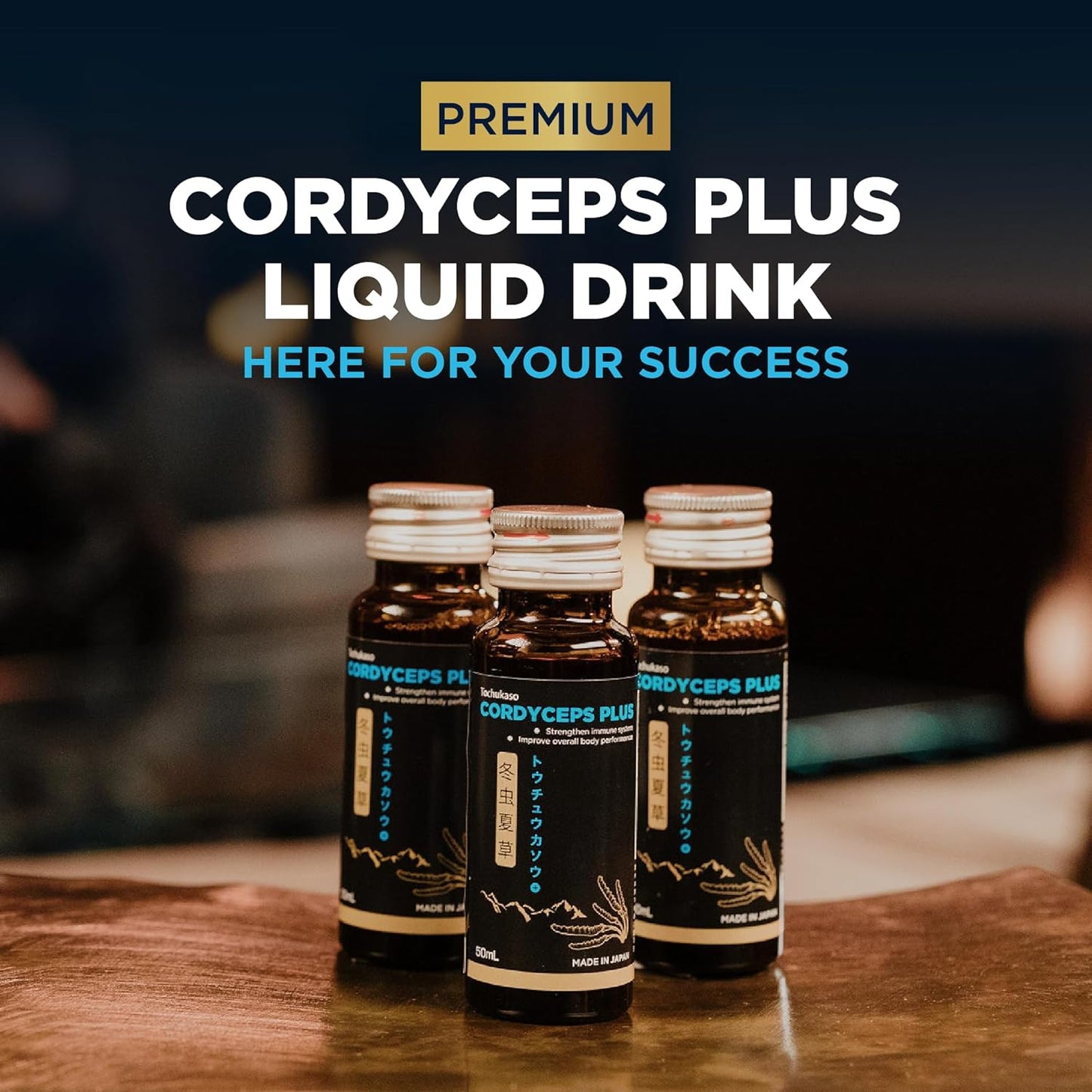 FINE JAPAN Cordyceps Plus: Premium Cordyceps Mushroom Extract and Macadamia Blend - Smart Drops Adaptogenic Mushrooms, Organic Mushroom Supplement for Energy & Immunity, Liquid Cordyceps (Pack of 20)