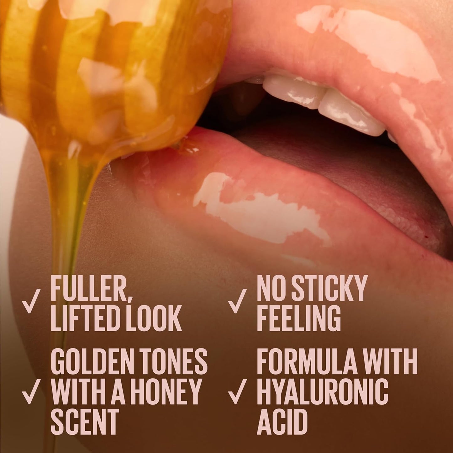 MAYBELLINE Lifter Gloss, Hydrating Honey'd Lip Gloss with Hyaluronic Acid, High Shine for Plumper Looking Lips, Maple, 1 Count