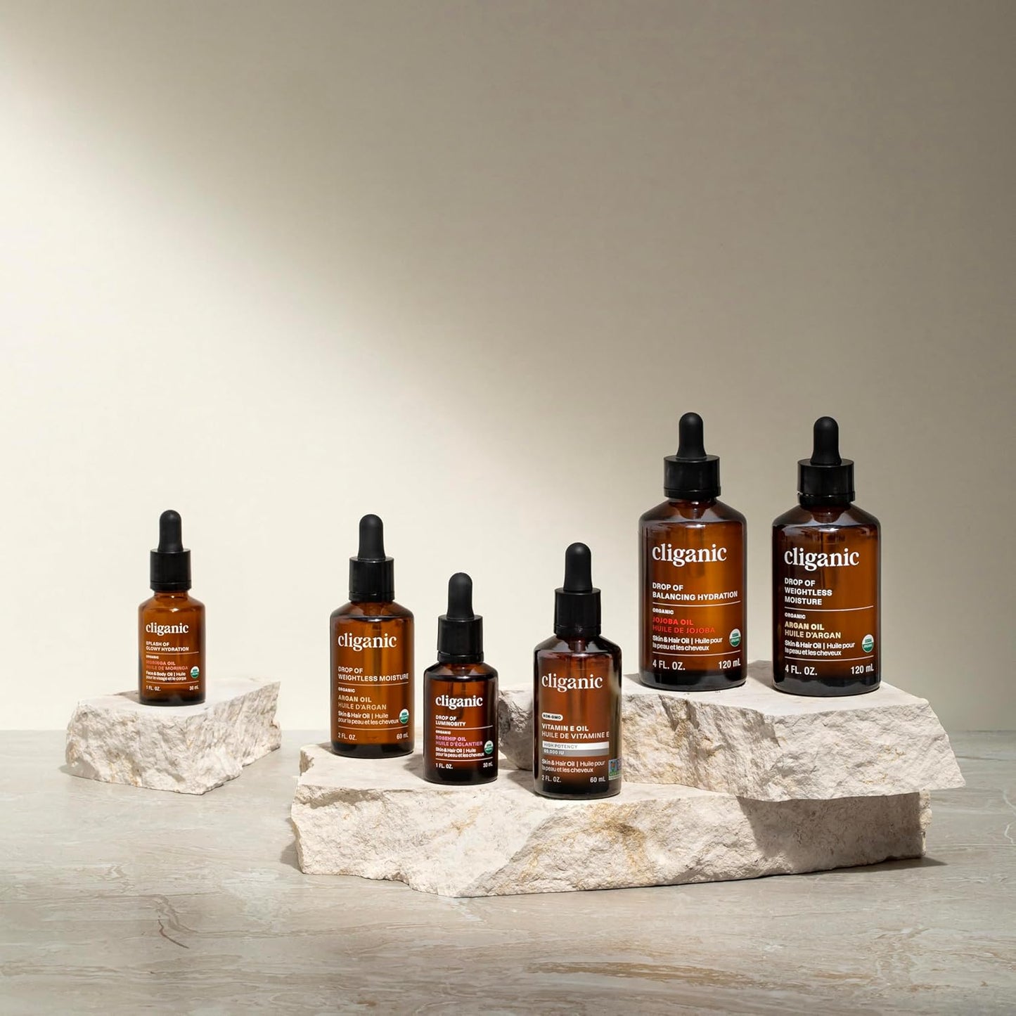 Cliganic Pure Vitamin E Oil for Skin, Scars, Hair & Face - 60,000 IU, Non-GMO Verified | Natural D-Alpha Tocopherol