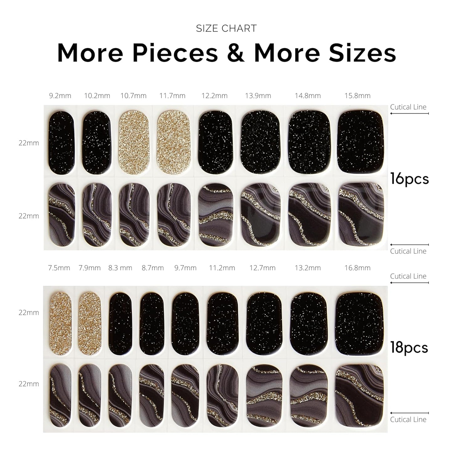 Nailog Semi Cured Gel Nail Strips 34 pcs | Buy 2 Get 1 UV Lamp | Long Lasting Nail Polish Sticker Wraps with Glossy Gel Finish (Drifted)