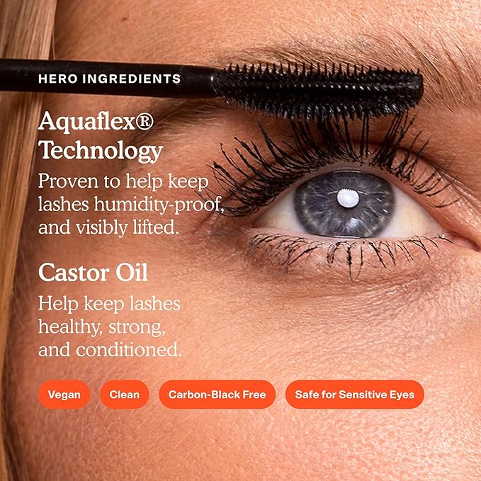 Tower 28 MakeWaves Mascara - Volumizing -Resistant Mascara - No Clumping or Flaking - for Sensitive Eyes – Drift Brown