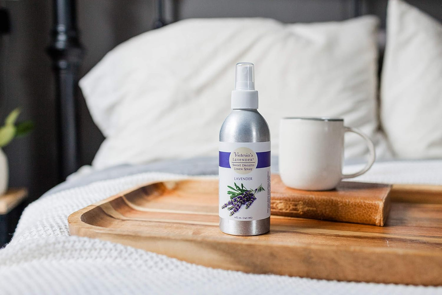 Victoria's Lavender Pillow and Linen Spray Sleep Better Tonight, Pure Lavender Essential Oil Handmade in Oregon, Made in USA (8 oz)