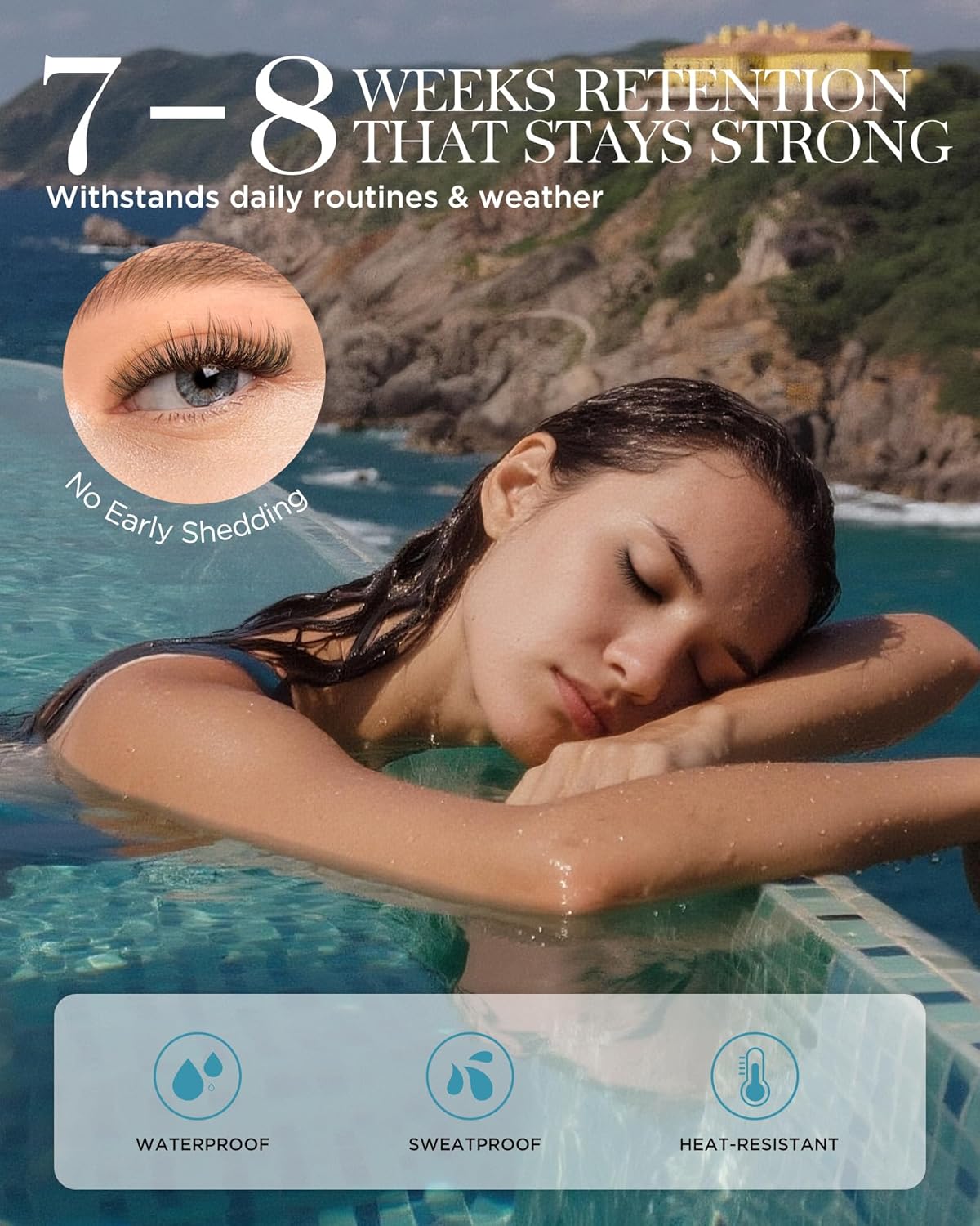 BEYELIAN Sensitive Eyelash Extension Glue 0.17fl.oz/5ml / 0.5Sec Drying Time/Retention – 7-8 Weeks/Black Adhesive/Professional Hypoallergenic Formaldehyde-Free Lash Extension Glue Supplies