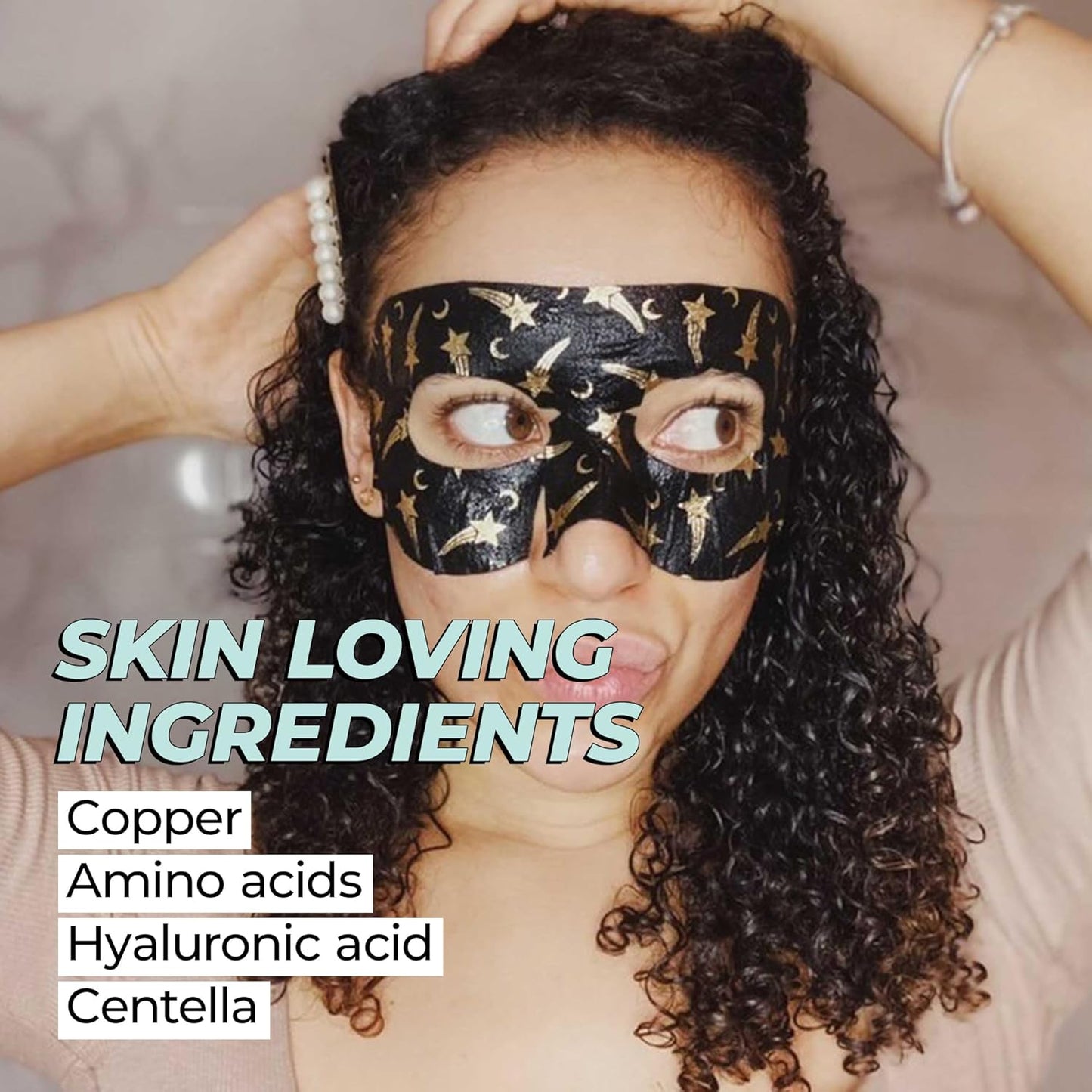 Vitamasques Under Eye Mask, 3-Pack Ultra-Revitalizing Goggle Mask, Hydrates & Smooths Fine Lines & Tired Looking Under Eyes - Hyaluronic Acid & Centella