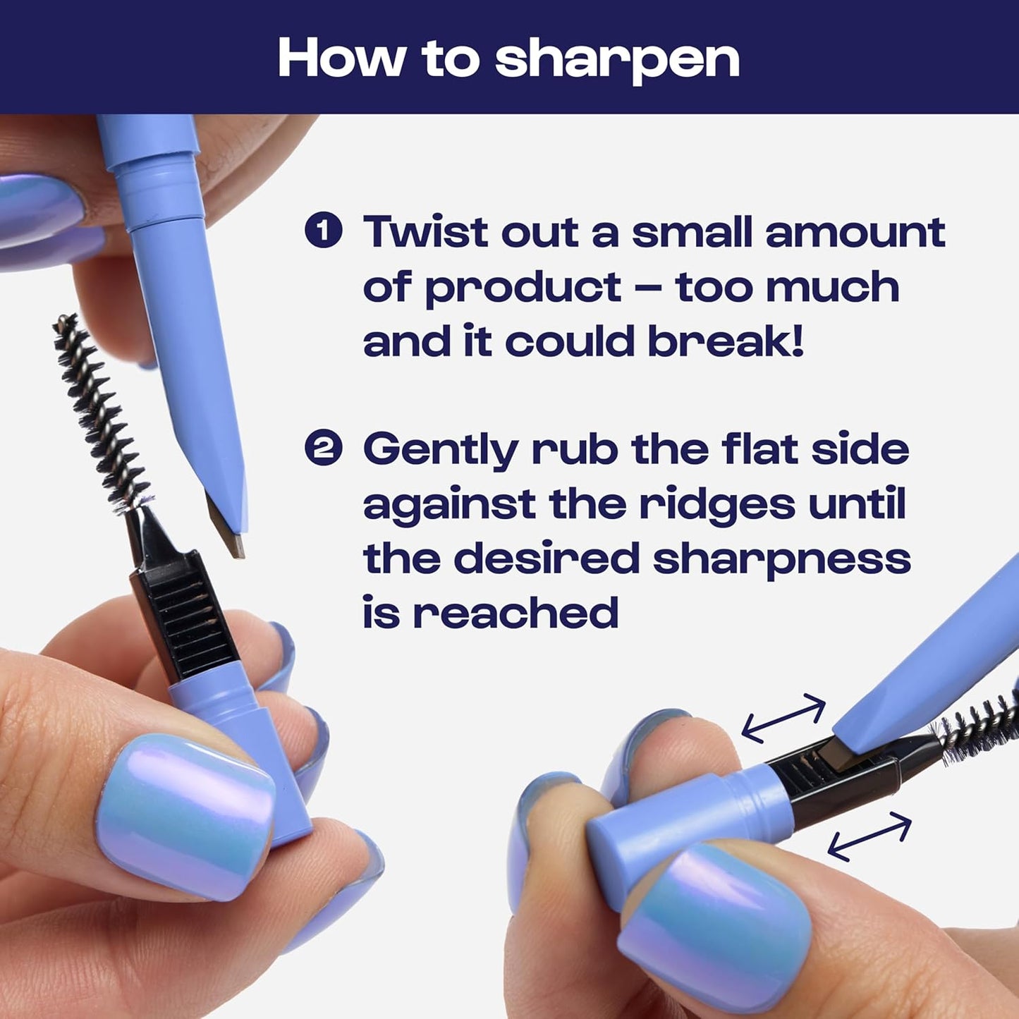 ALLEYOOP Swift Eyebrow All-In-1 Brow Definer with Built-In Sharpener & Spoolie Brush, Water & Smudge Resistant and Eyebrow Pencil for Women, Natural Matte Finish, Vegan, Cruelty-Free (Dark Brown)