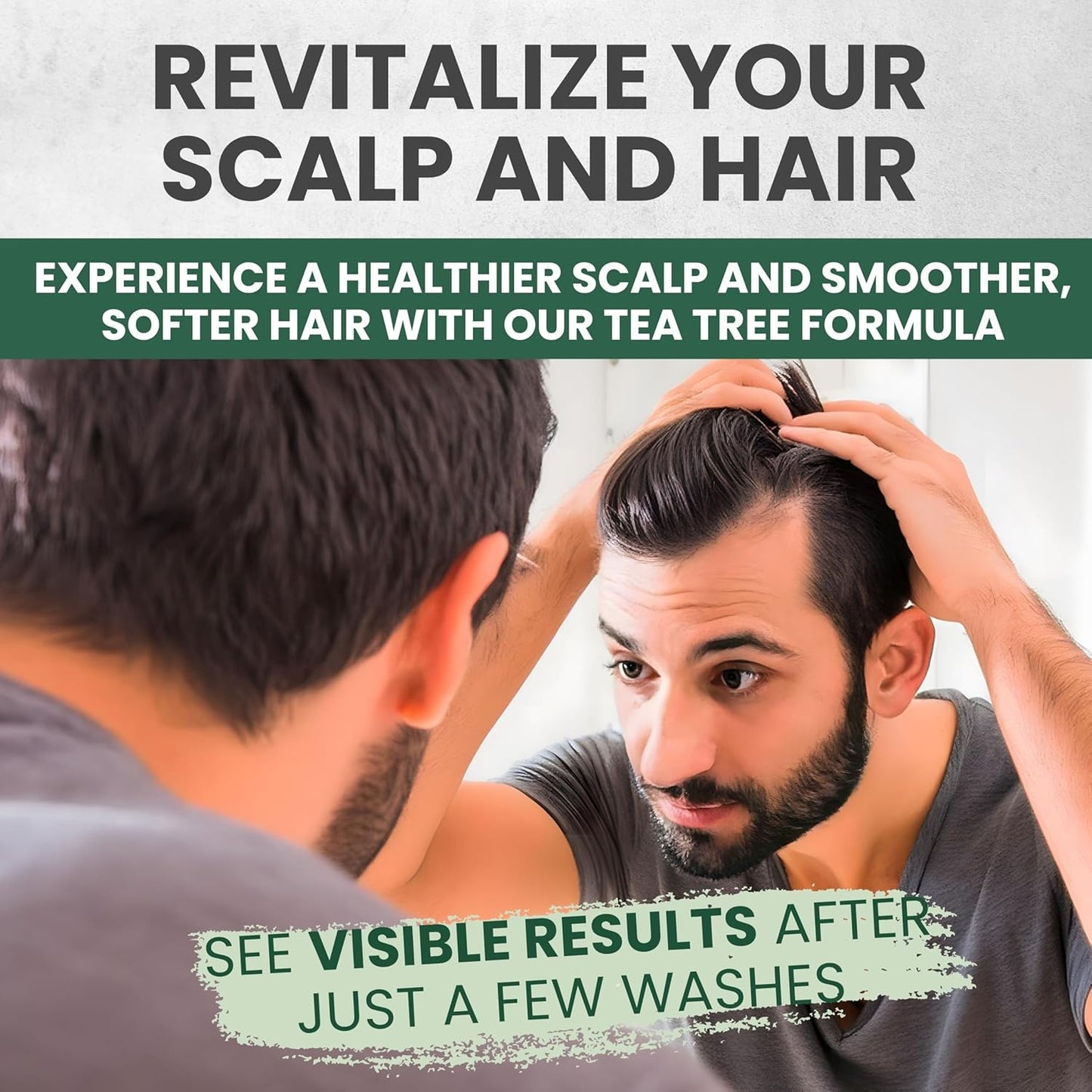 Tea Tree Lavender Shampoo with Mint & Rosemary, Cleanses, Cools & Soothes Dry, Itchy Scalp, Sulfate & Paraben-Free, For All Hair Types 16 fl oz