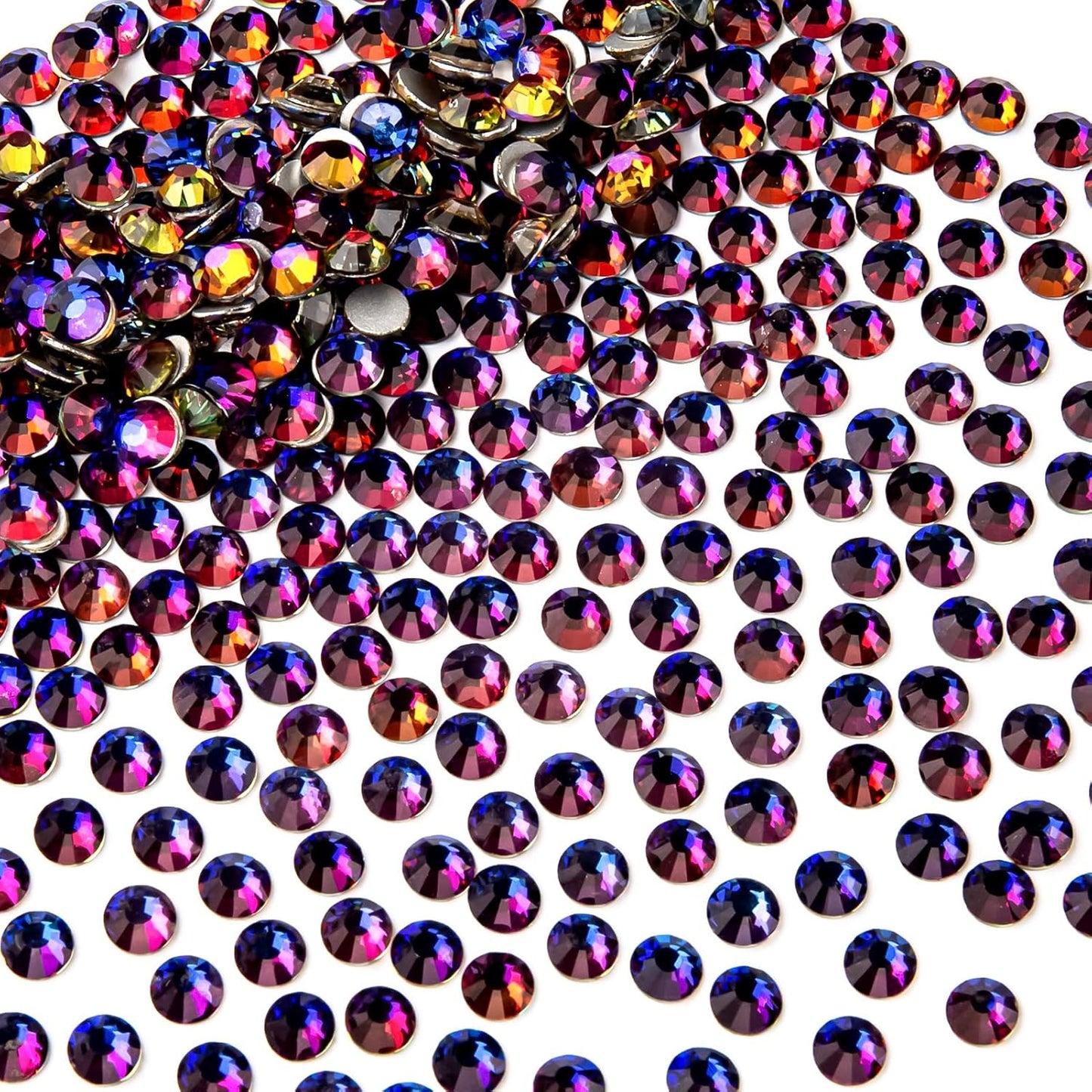 288Pcs Blue Blaze Crystal Rhinestones,Glass Flatback Rhinestones Gemstones for Nail Face Makeup Art Crafts Clothes Decoration -(SS30,6.5mm,Blue Blaze)